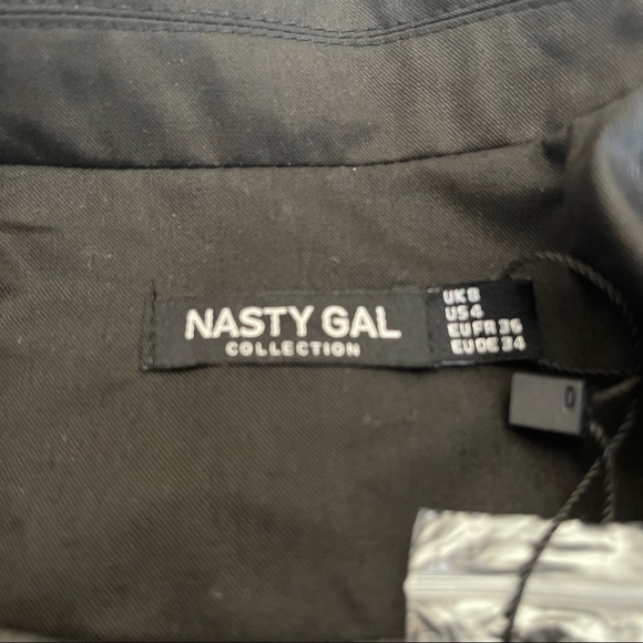 New Nasty Gal collection black jacket/coat size 4 - Picture 9 of 13